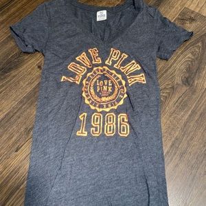 V-neck Pink Victoria Secret T-shirt